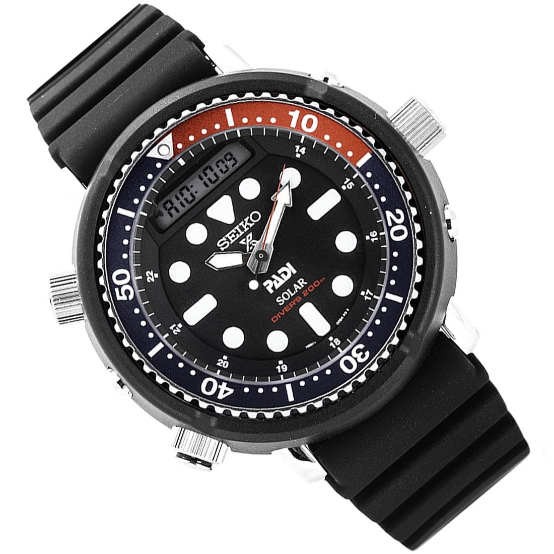 Seiko Prospex PADI Arnie Re-Issue Solar Dive Watch SNJ027 SNJ027P SNJ027P1 -Seiko
