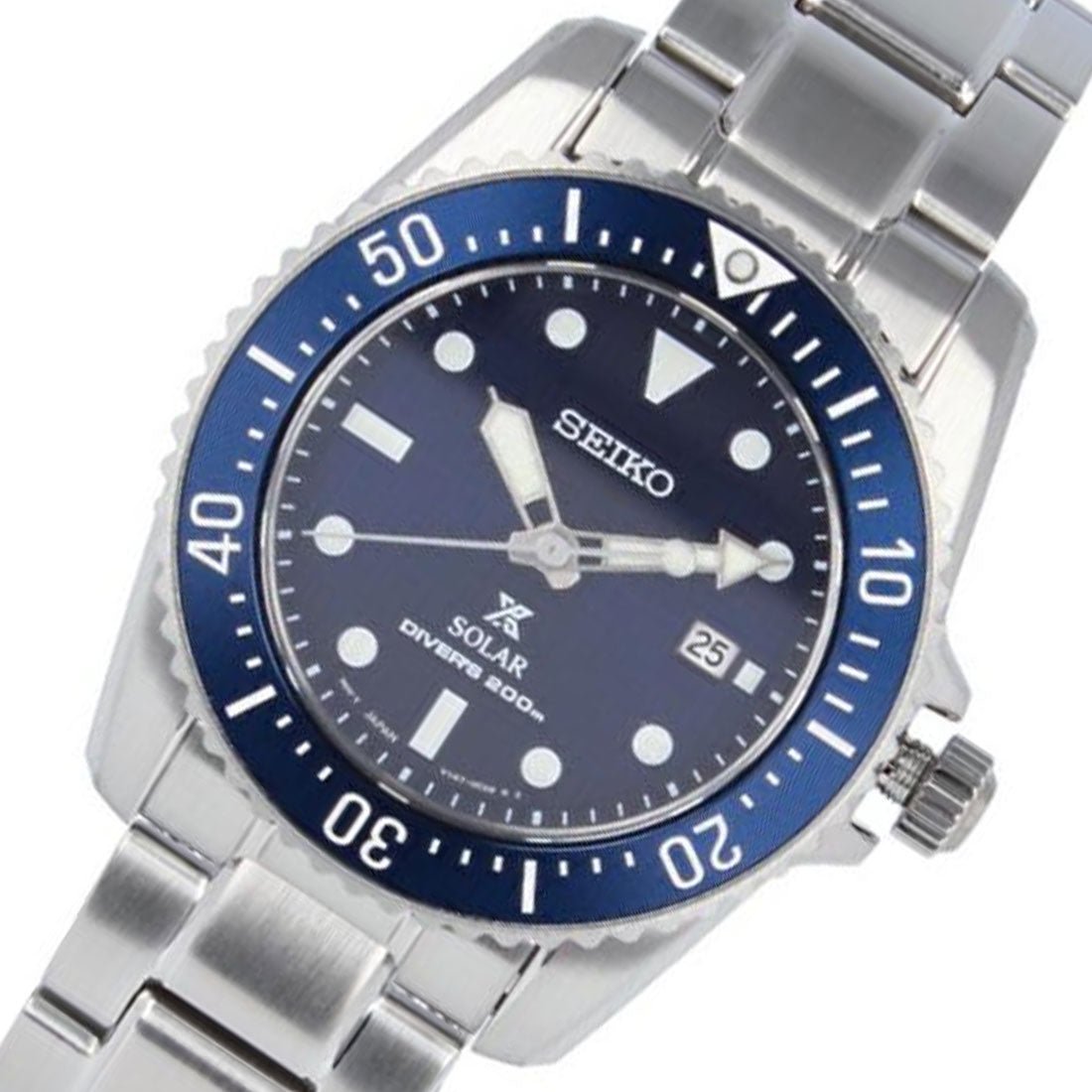 Seiko Prospex Solar Blue Dial SNE585P1 SNE585 SNE585P Divers Watch -Seiko
