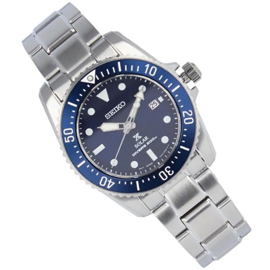 Seiko Prospex Solar Blue Dial SNE585P1 SNE585 SNE585P Divers Watch -Seiko
