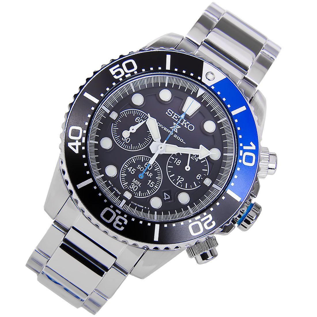 Seiko Prospex Solar Chronograph SSC017P1 SSC017 SSC017P Sports Watch -Seiko