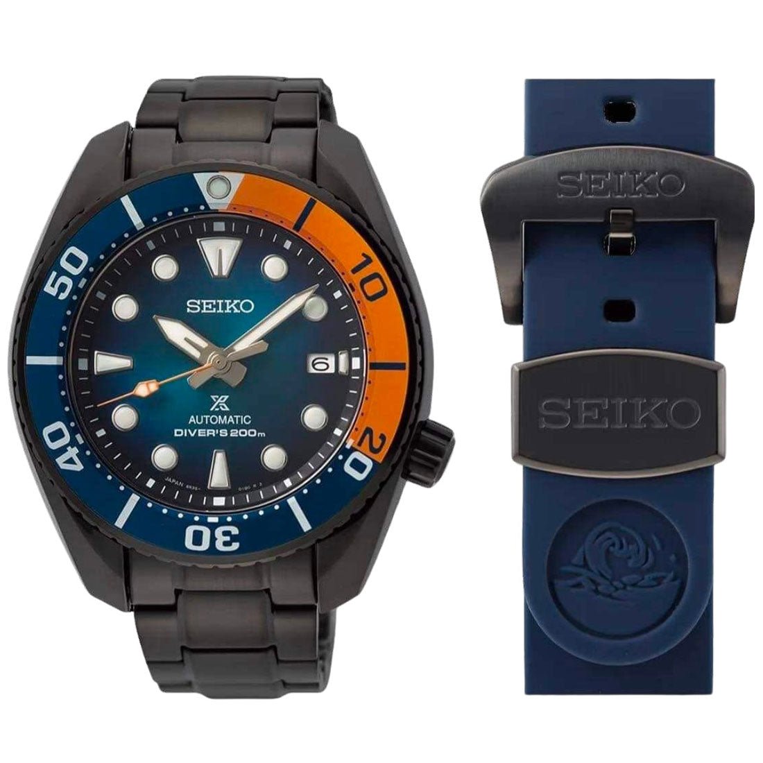Seiko Prospex Taiwan Sumo SPB343J1 SPB343 SPB343J Black Diving LE Watch -Seiko