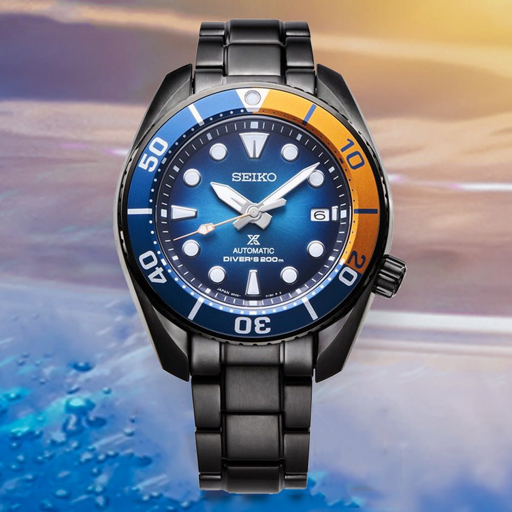 Seiko Prospex Taiwan Sumo SPB343J1 SPB343 SPB343J Black Diving LE Watch -Seiko