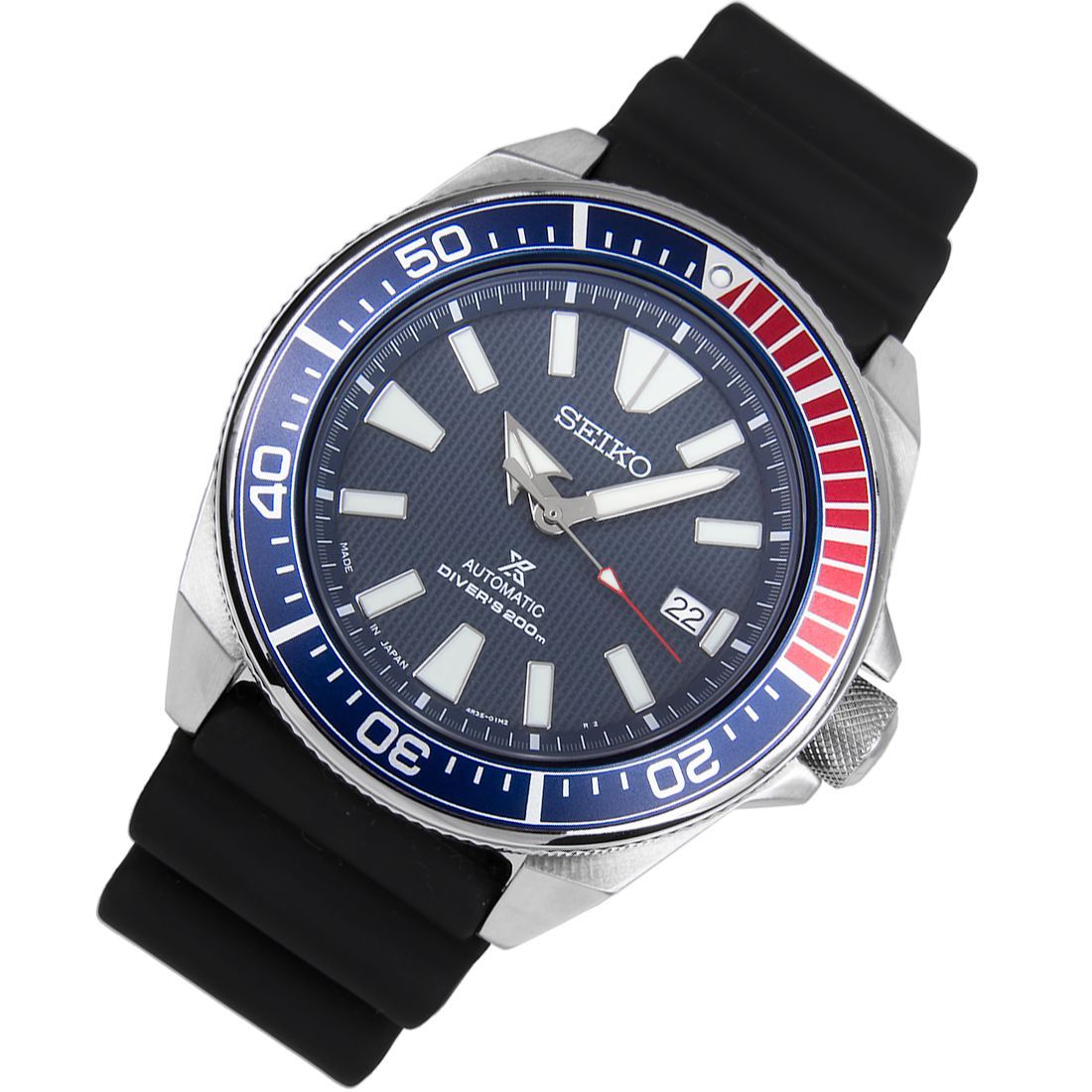 Seiko Samurai Prospex SRPB53J1 SRPB53 SRPB53J Rubber Diving Watch -Seiko