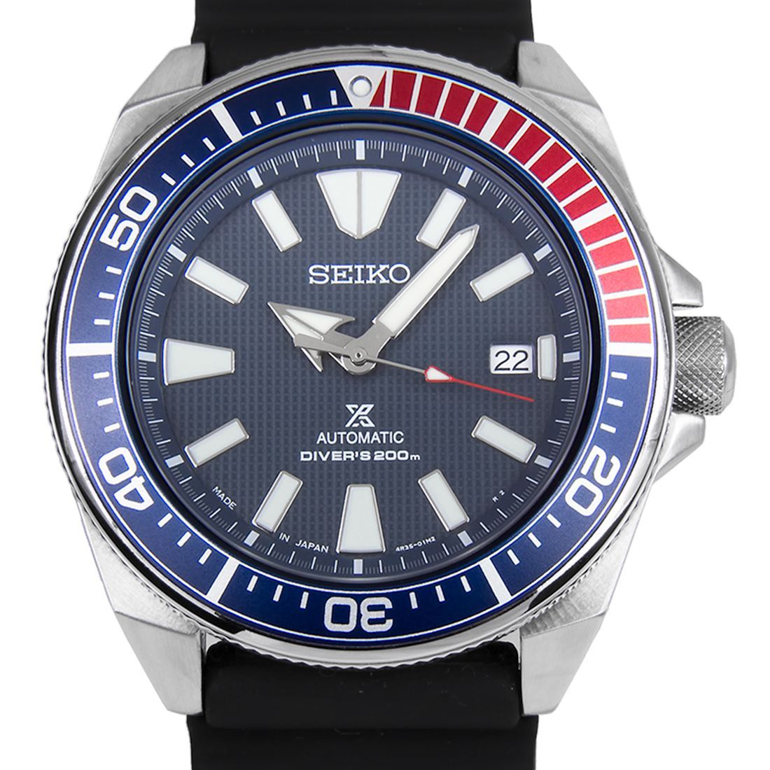 Seiko Samurai Prospex SRPB53J1 SRPB53 SRPB53J Rubber Diving Watch -Seiko