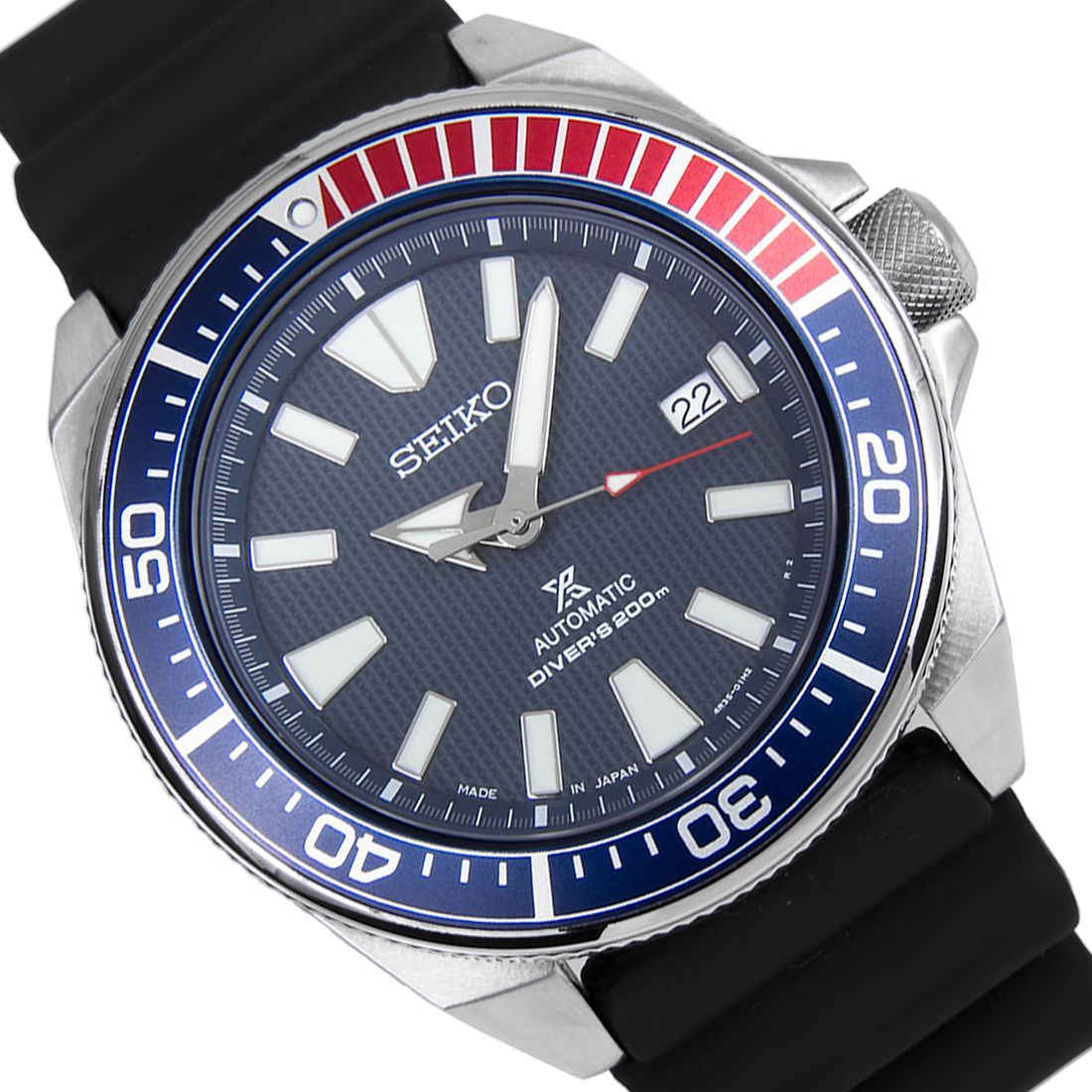 Seiko Samurai Prospex SRPB53J1 SRPB53 SRPB53J Rubber Diving Watch -Seiko
