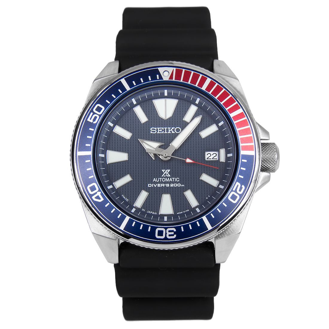 Seiko Samurai Prospex SRPB53J1 SRPB53 SRPB53J Rubber Diving Watch -Seiko