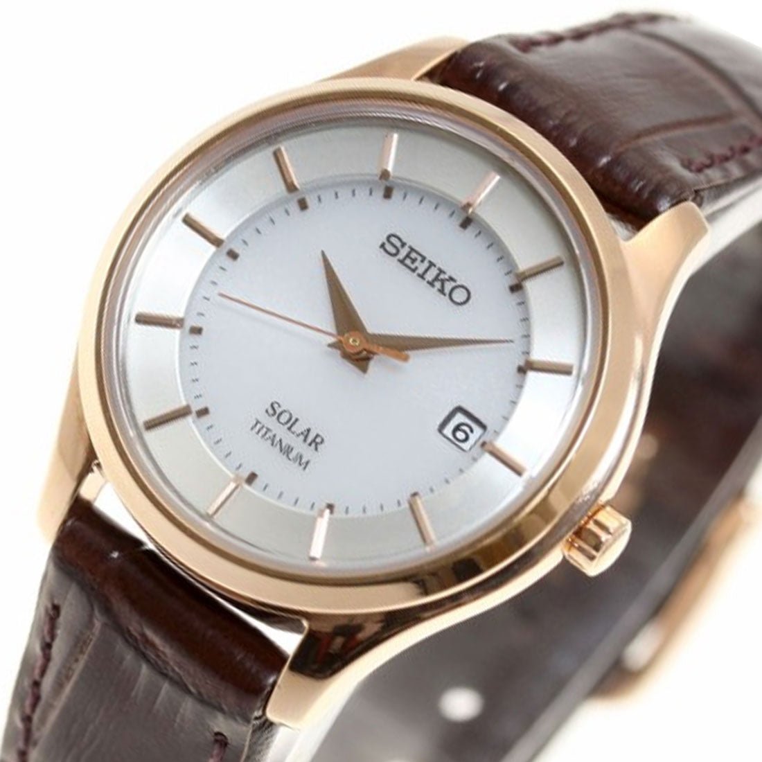 Seiko Selection Titanium Womens Solar JDM Watch STPX046 -Seiko