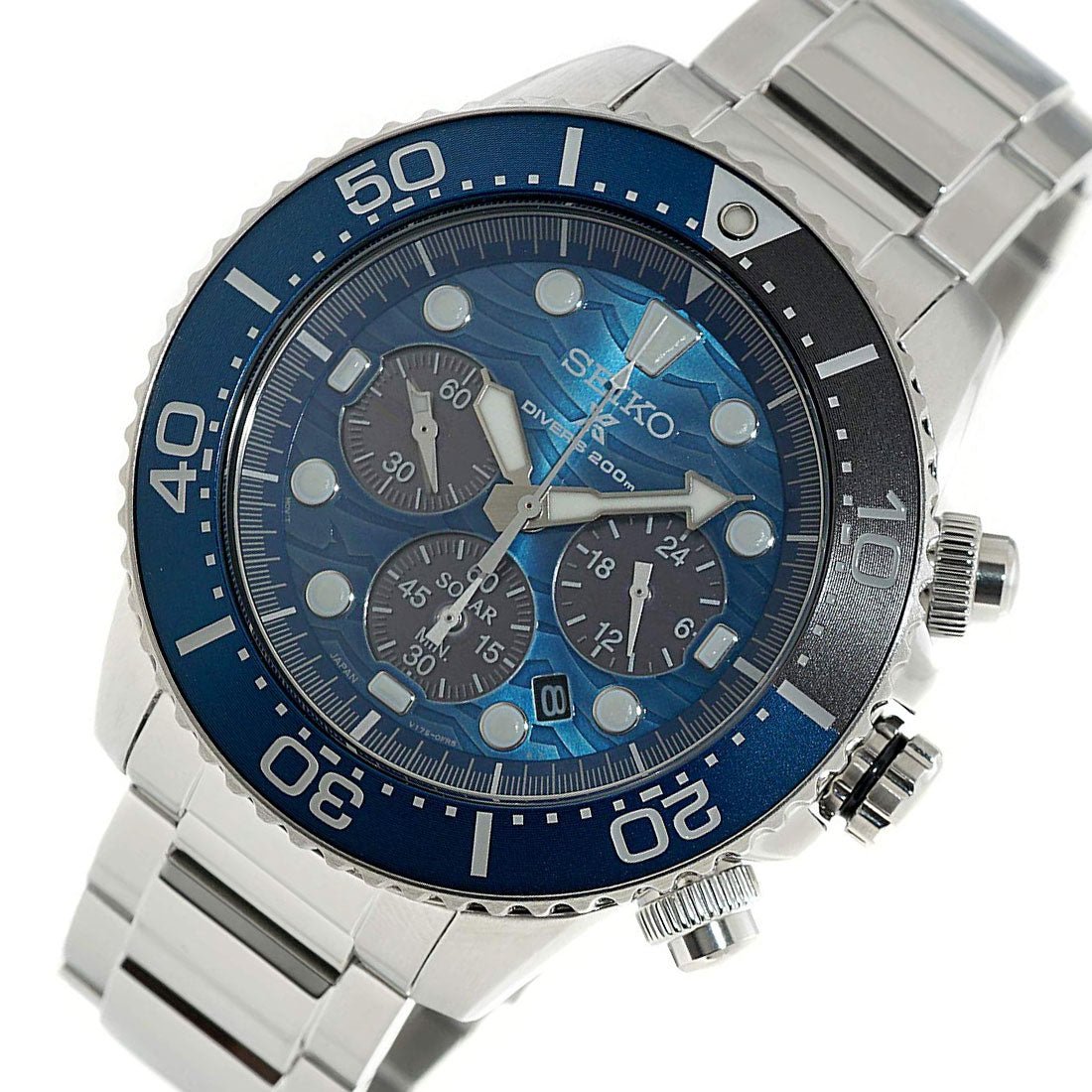 Seiko Solar Prospex SSC741 SSC741P1 SSC741P Divers Watch -Seiko