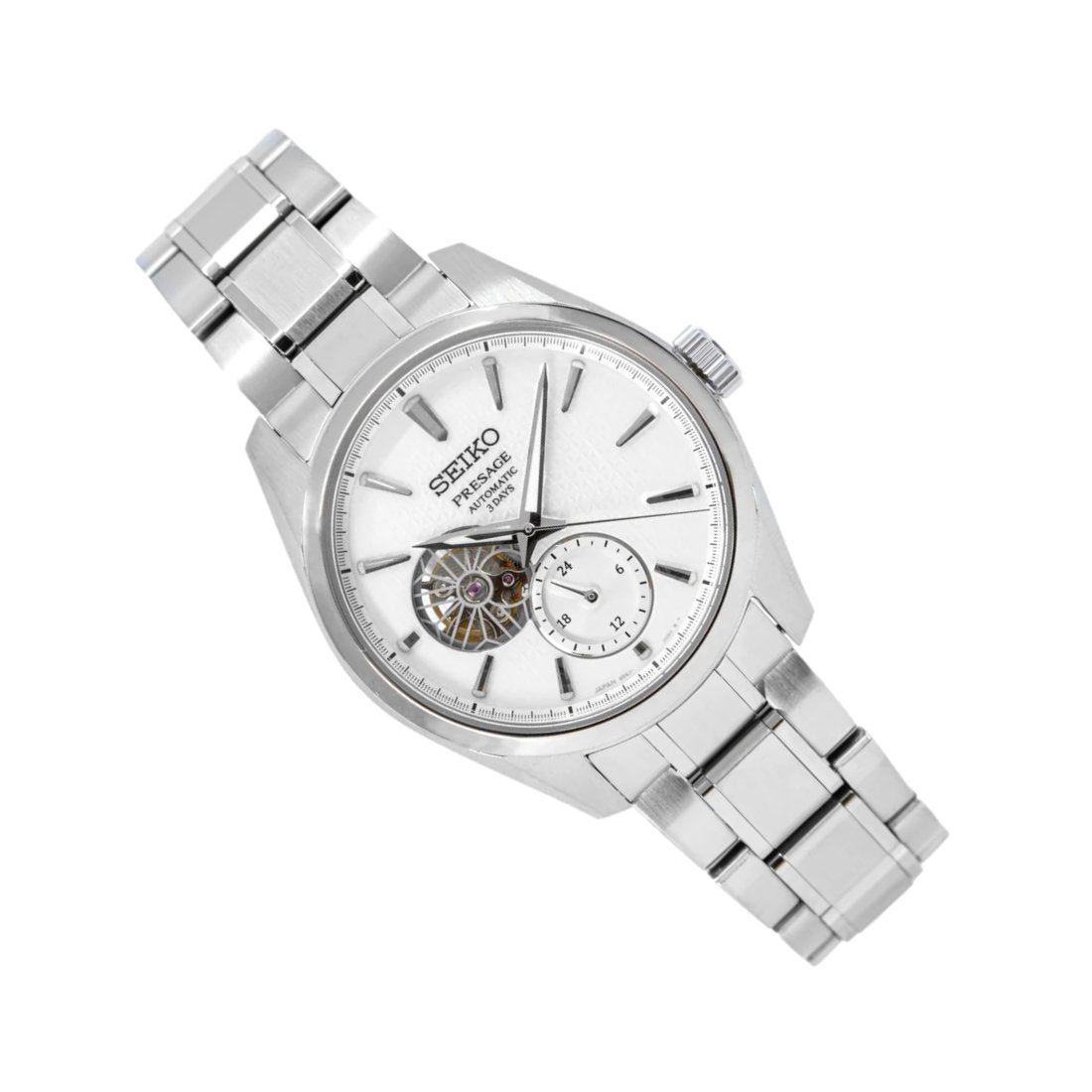 Seiko SPB415J1 SPB415 SPB415J Presage Sharp Edged Automatic White Dial Watch -Seiko