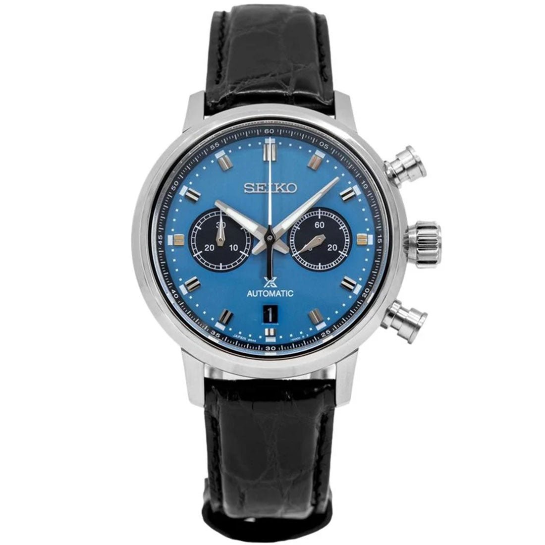 Seiko Speedtimer Prospex SRQ039 SRQ039J1 SRQ039J Leather Watch -Seiko