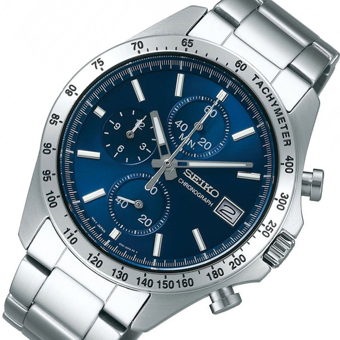 Seiko Spirit JDM Selection Chronograph SBTR023 Blue Dial Quartz Mens Watch -Seiko