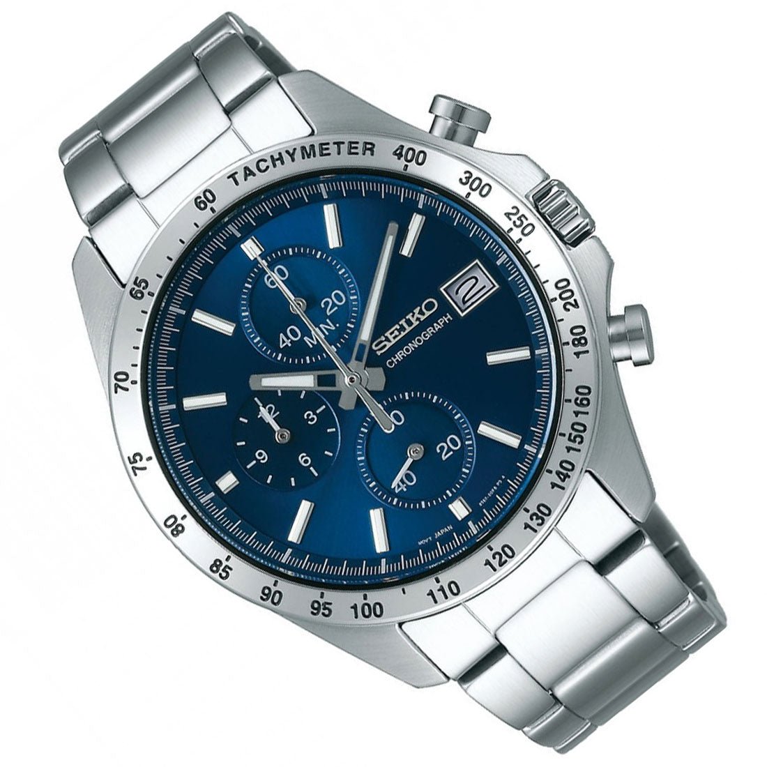 Seiko Spirit JDM Selection Chronograph SBTR023 Blue Dial Quartz Mens Watch -Seiko