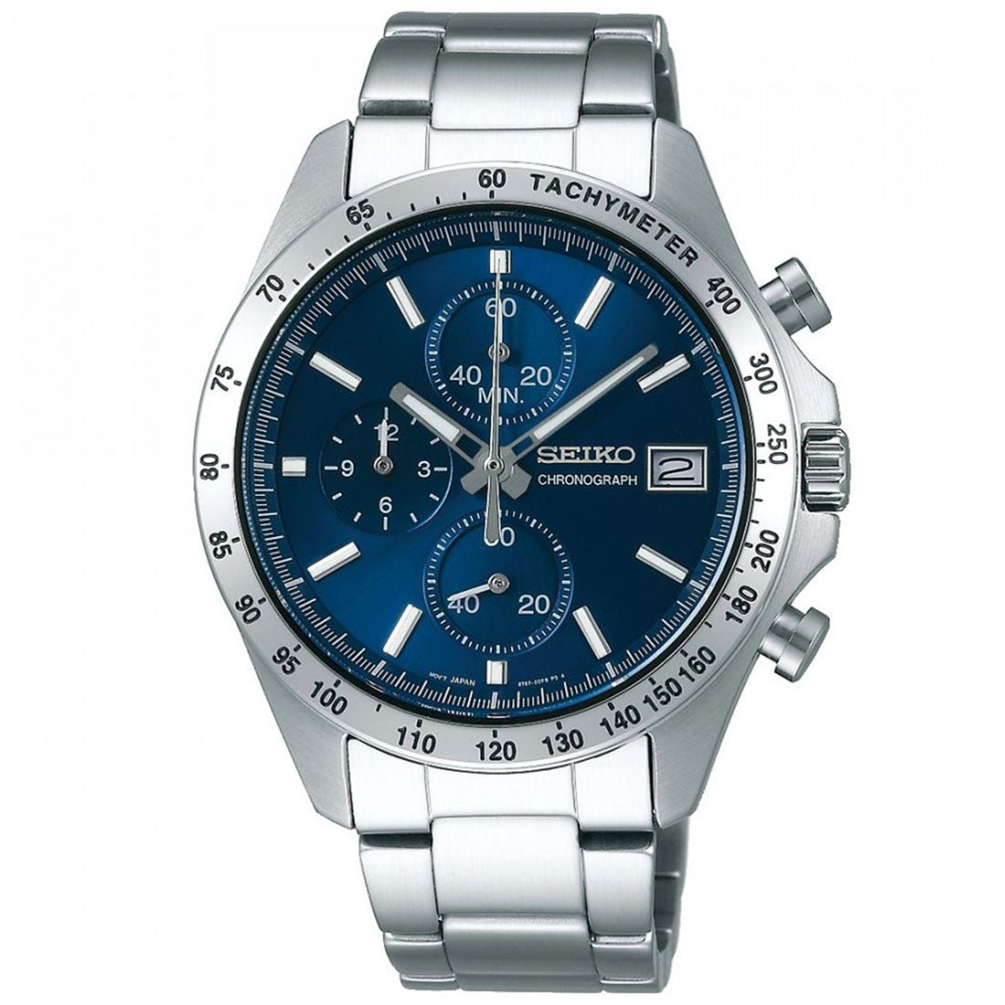 Seiko Spirit JDM Selection Chronograph SBTR023 Blue Dial Quartz Mens Watch -Seiko