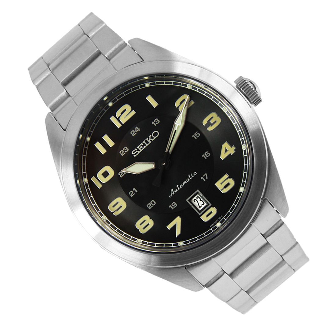 Seiko SRPC85K1 SRPC85 SRPC85K Automatic Black Dial Sports Watch -Seiko