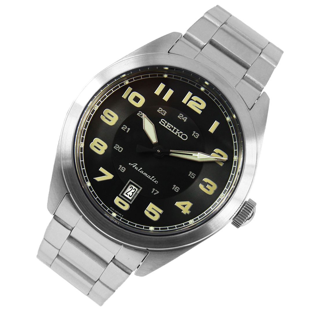 Seiko SRPC85K1 SRPC85 SRPC85K Automatic Black Dial Sports Watch -Seiko