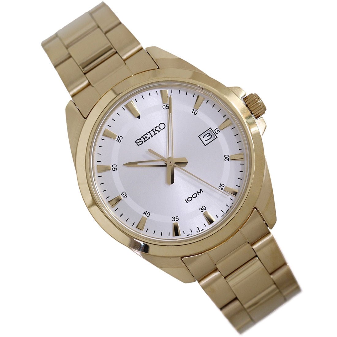 Seiko SUR212 SUR212P1 Classic Gold Quartz Analog Watch -Seiko