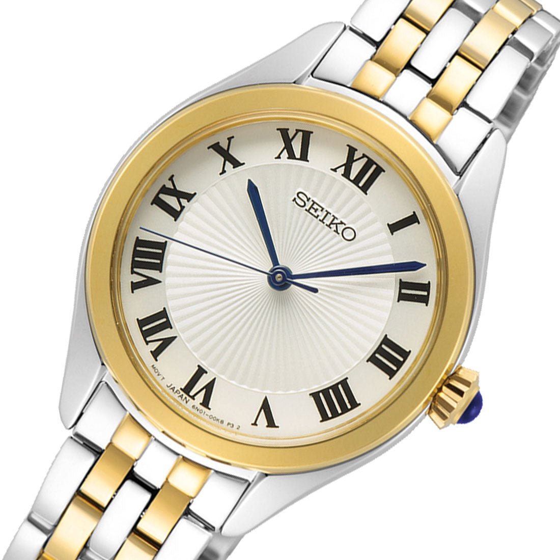 Seiko Women Quartz SUR330P1 SUR330 SUR330P Two Tone Fashion Watch -Seiko