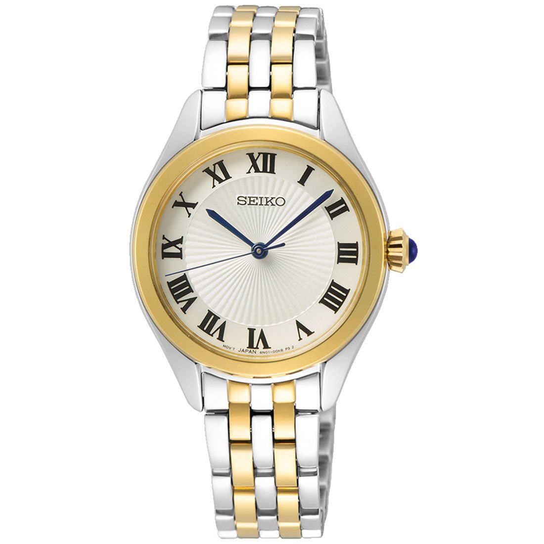 Seiko Women Quartz SUR330P1 SUR330 SUR330P Two Tone Fashion Watch -Seiko