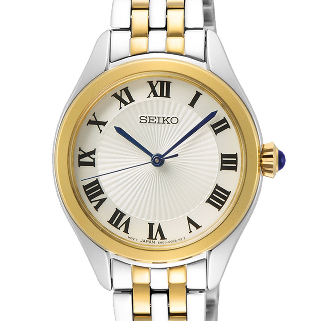 Seiko Women Quartz SUR330P1 SUR330 SUR330P Two Tone Fashion Watch -Seiko