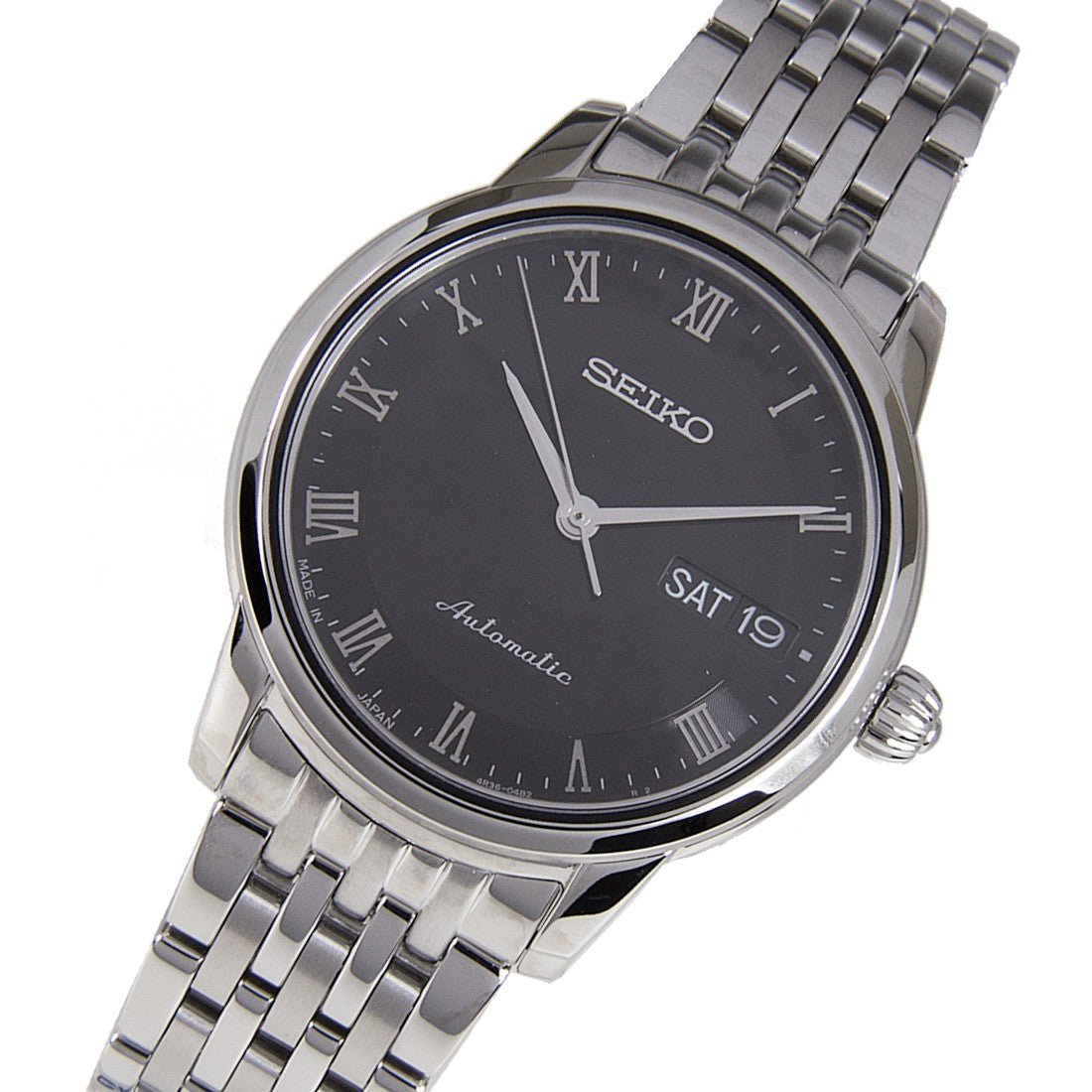 Seiko Womens Presage SRP885 SRP885J1 SRP885J Black Dial Watch -Seiko