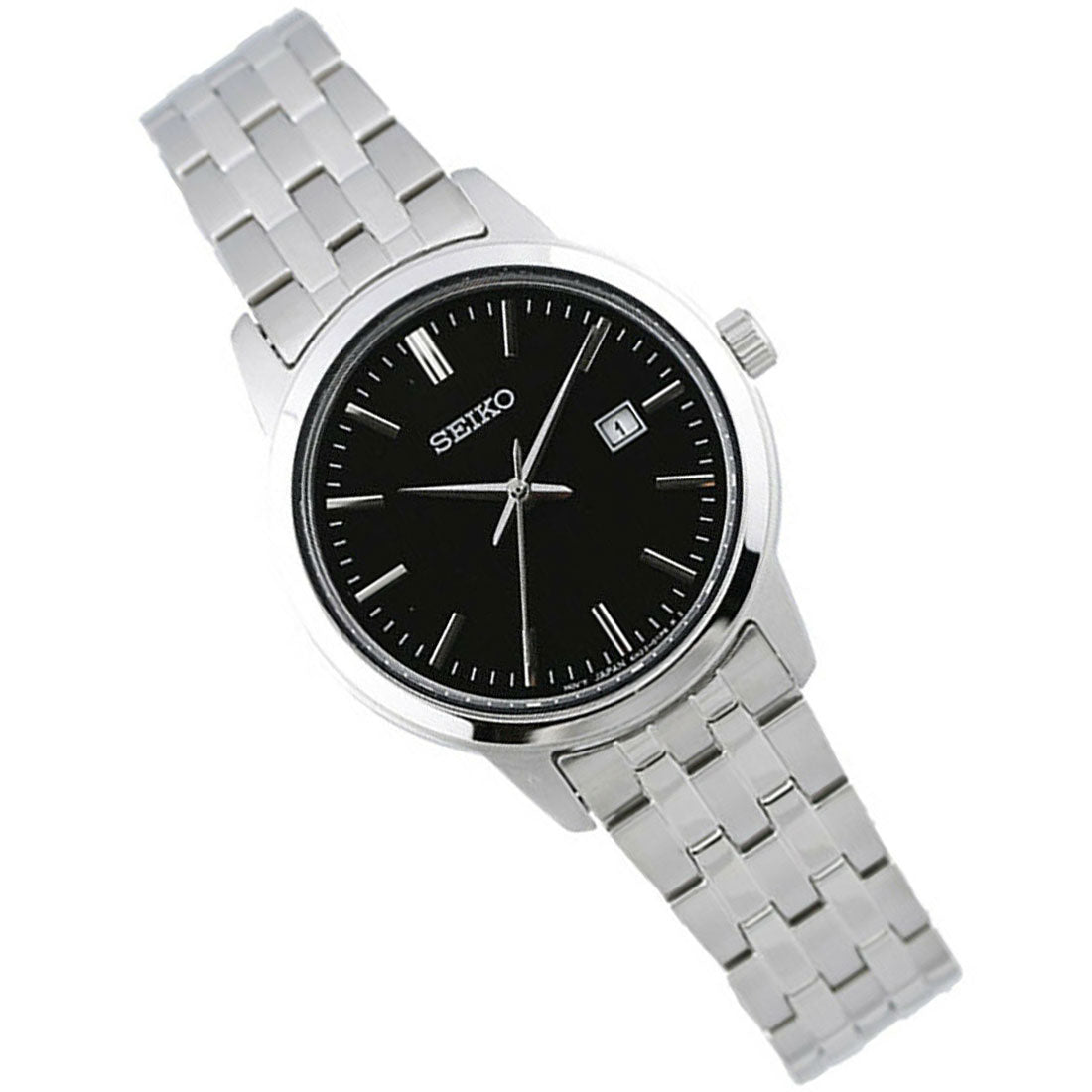 Seiko Womens SUR409P1 SUR409 SUR409P Black Dial Casual Watch -Seiko