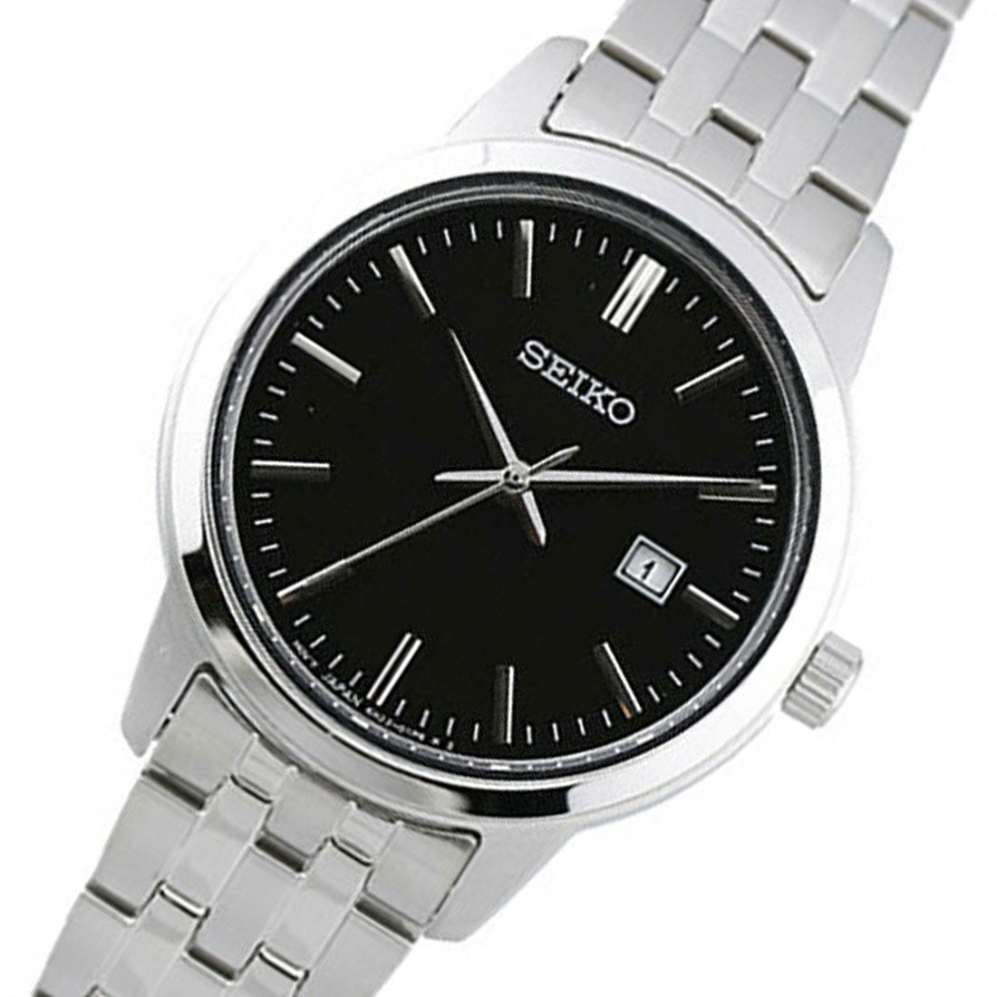 Seiko Womens SUR409P1 SUR409 SUR409P Black Dial Casual Watch -Seiko