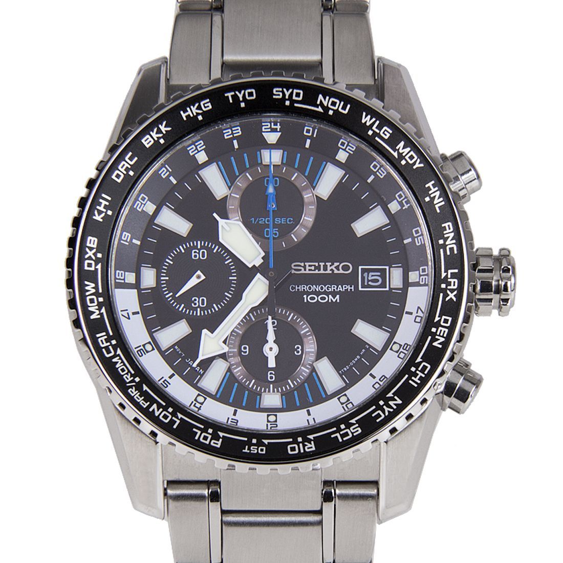 Seiko World Time Converting Function Watch SNDD09 SNDD09P1 -Seiko