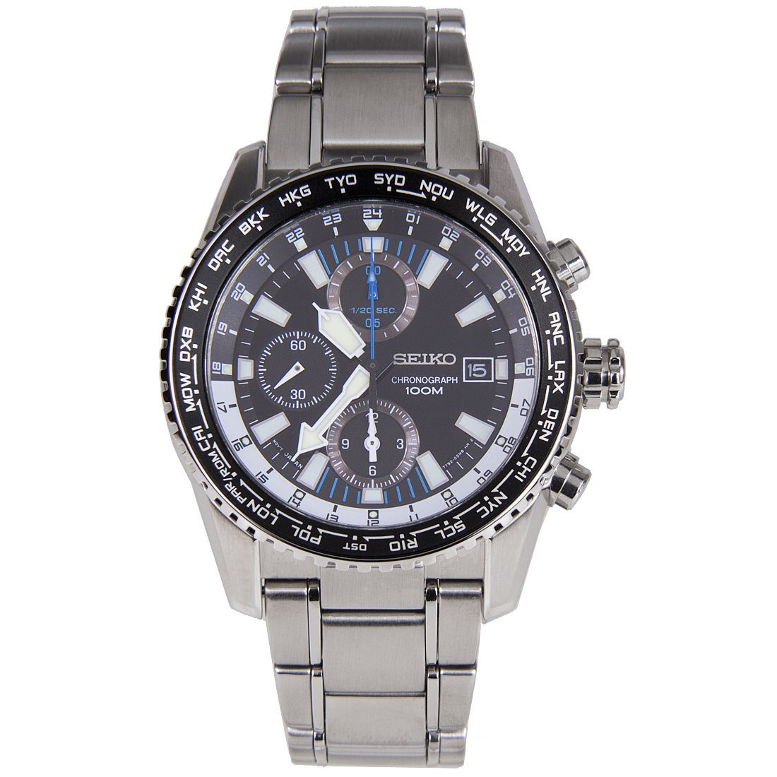 Seiko World Time Converting Function Watch SNDD09 SNDD09P1 -Seiko