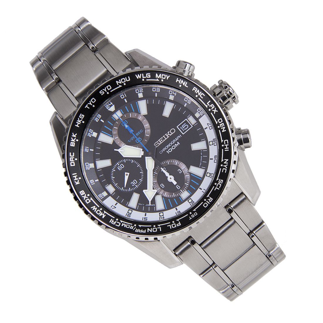 Seiko World Time Converting Function Watch SNDD09 SNDD09P1 -Seiko