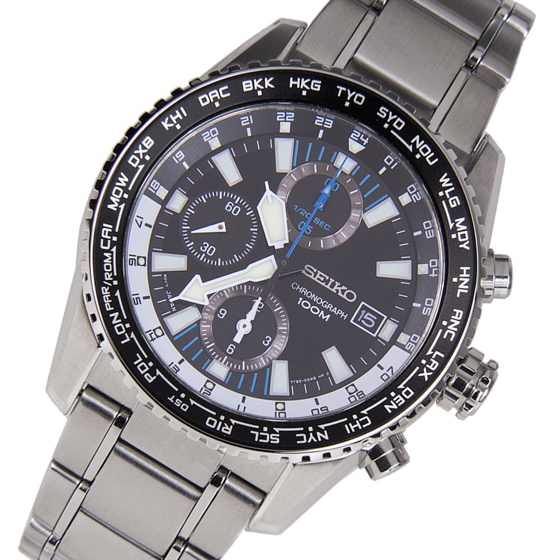 Seiko World Time Converting Function Watch SNDD09 SNDD09P1 -Seiko