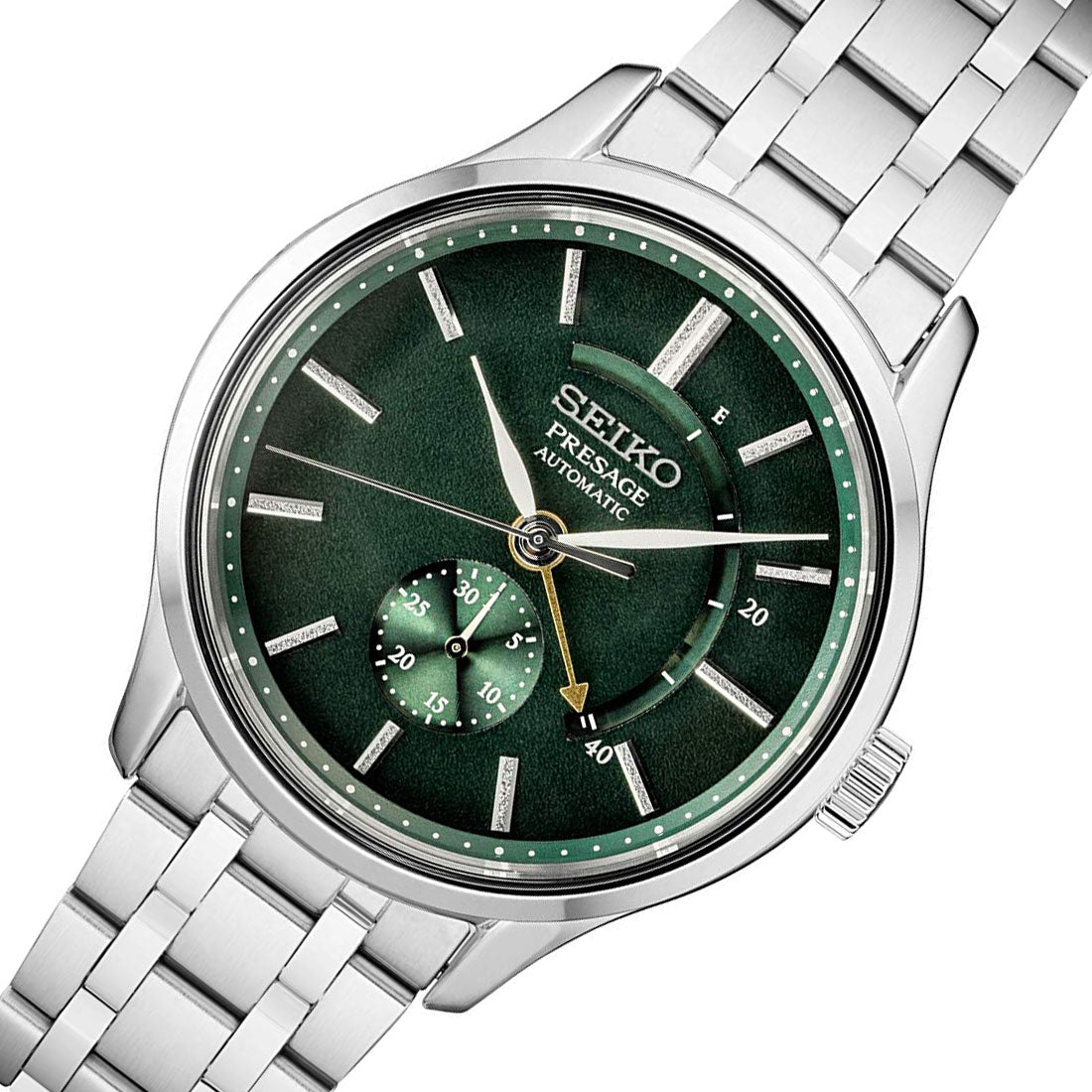 Seiko Zen Garden Presage SSA397 SSA397J1 SSA397J Green Dial Watch -Seiko