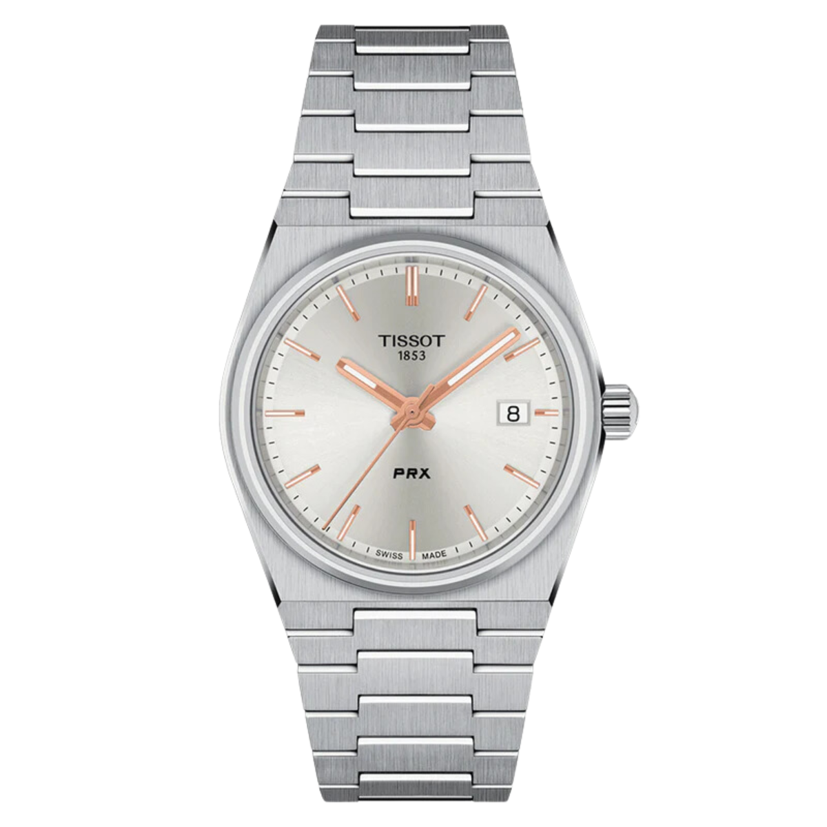 Tissot 1853 PRX T1372101103100 T137.210.11.031.00 Quartz Silver Dial Mens Watch