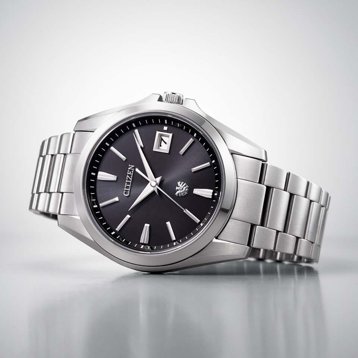 Citizen AQ4060-50E AQ4060 AQ4060-50 The Citizen Black Dial Dress Mens Watch
