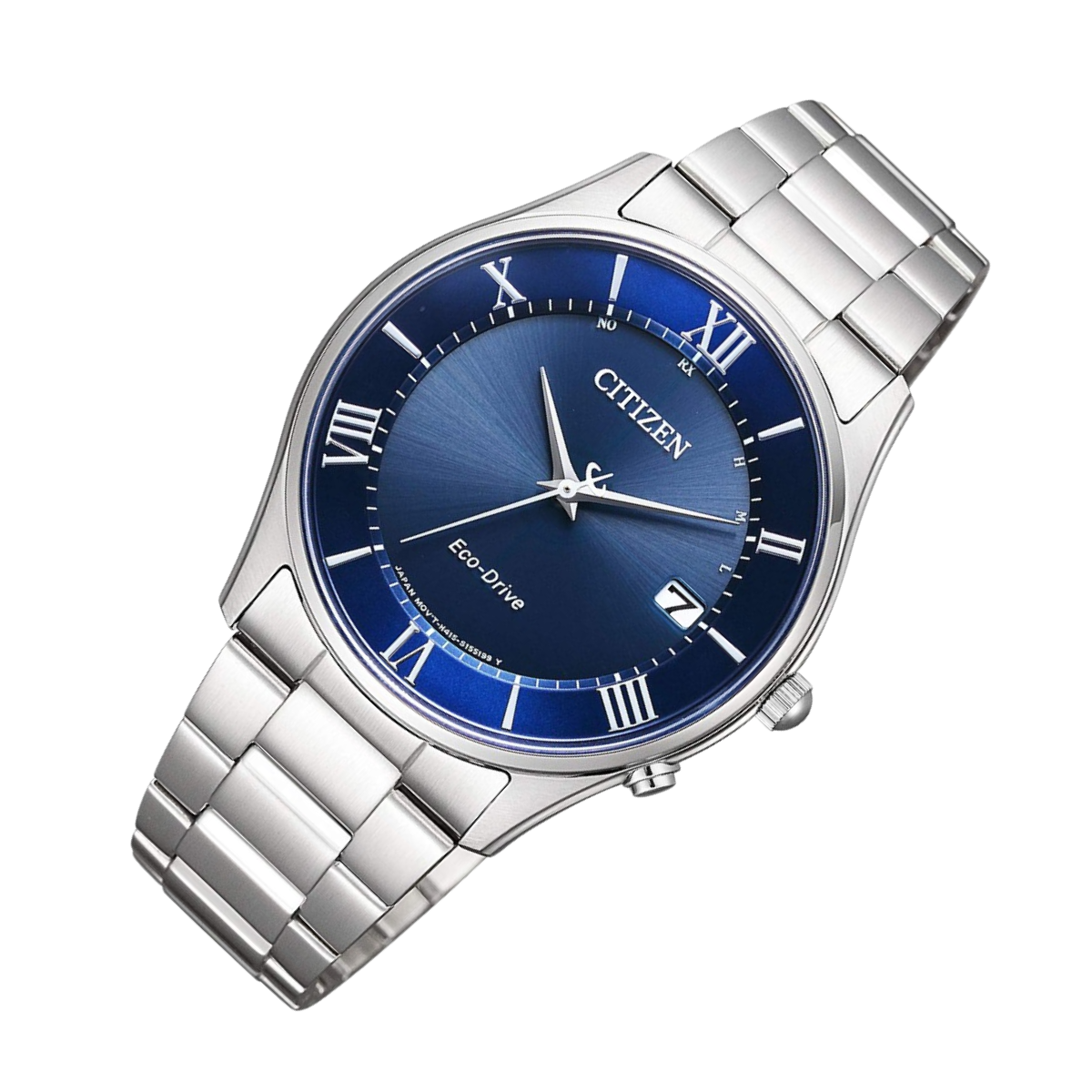 Citizen Collection AS1060-54L AS1060 AS1060-54 Eco-Drive Blue Dial Dress Watch