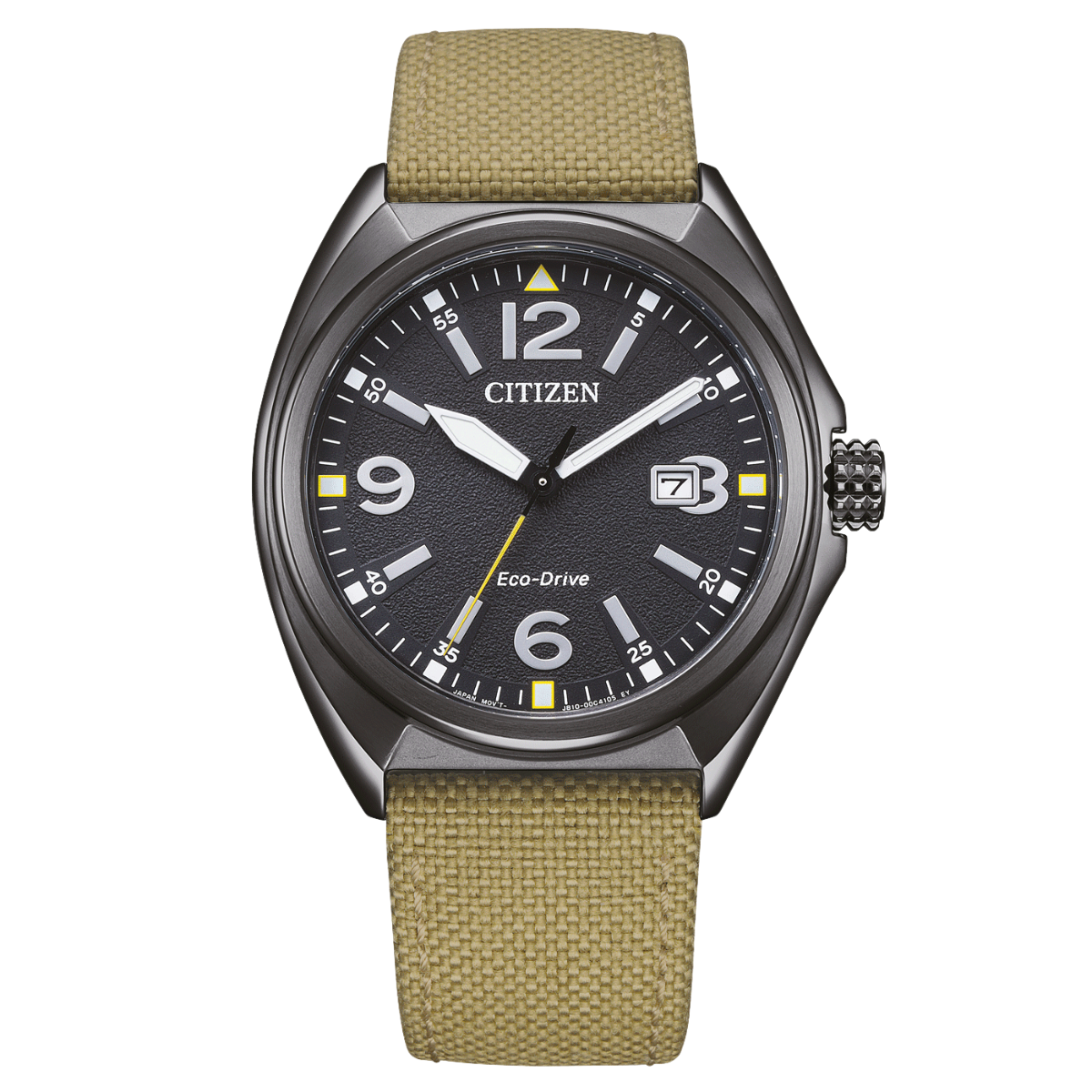 Citizen AW1575-08E Eco-Drive Sports: Black Dial Green Nylon