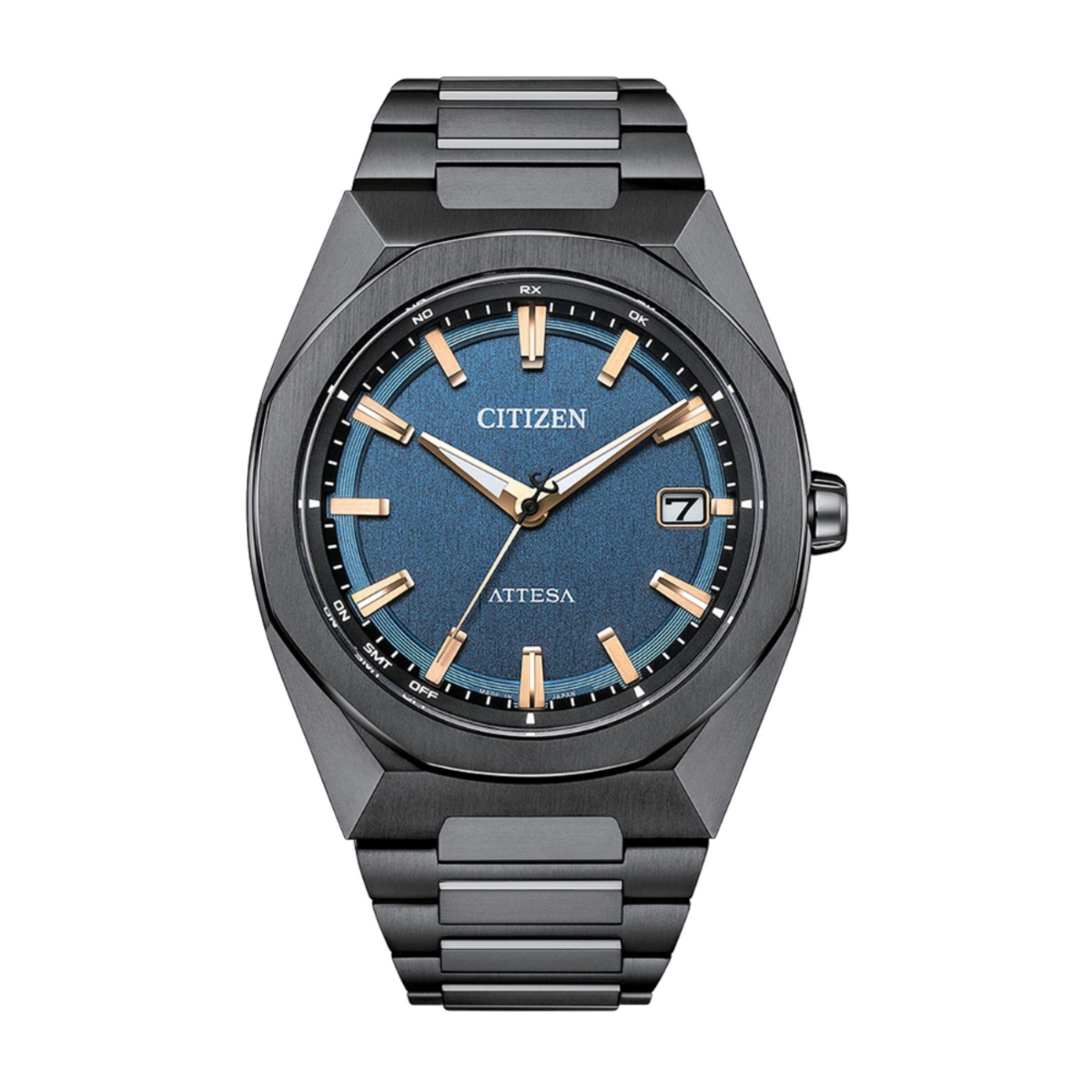 Citizen Attesa Black Titanium Deep Blue Dial Watch CB3045-61L