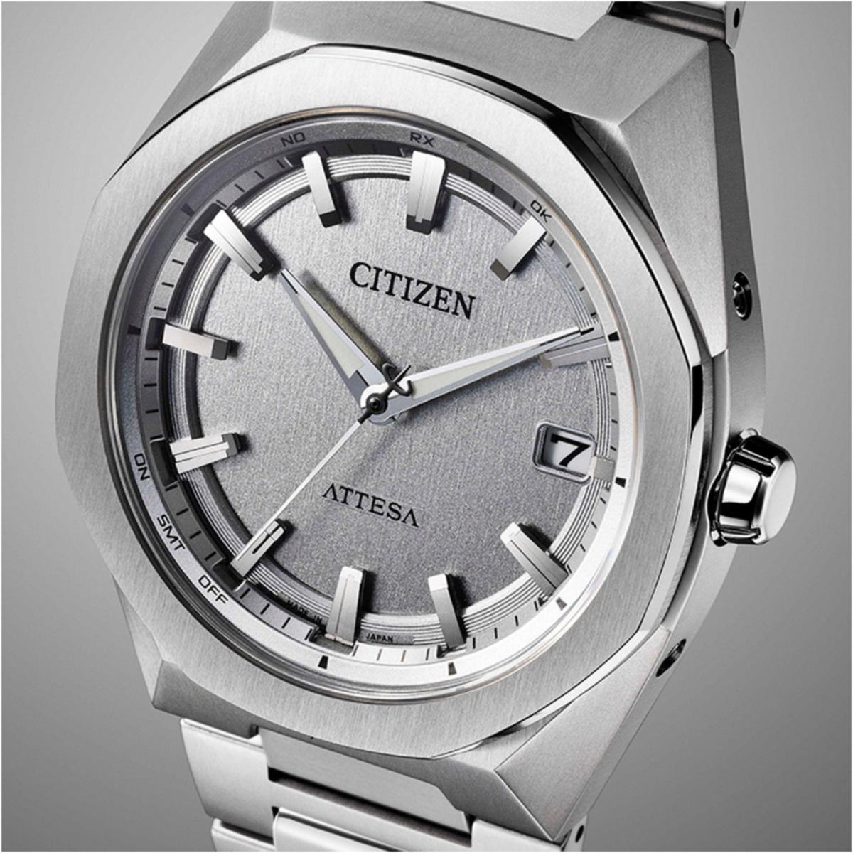 Citizen Attesa Silver Dial Super Titanium Watch CB3040-56H