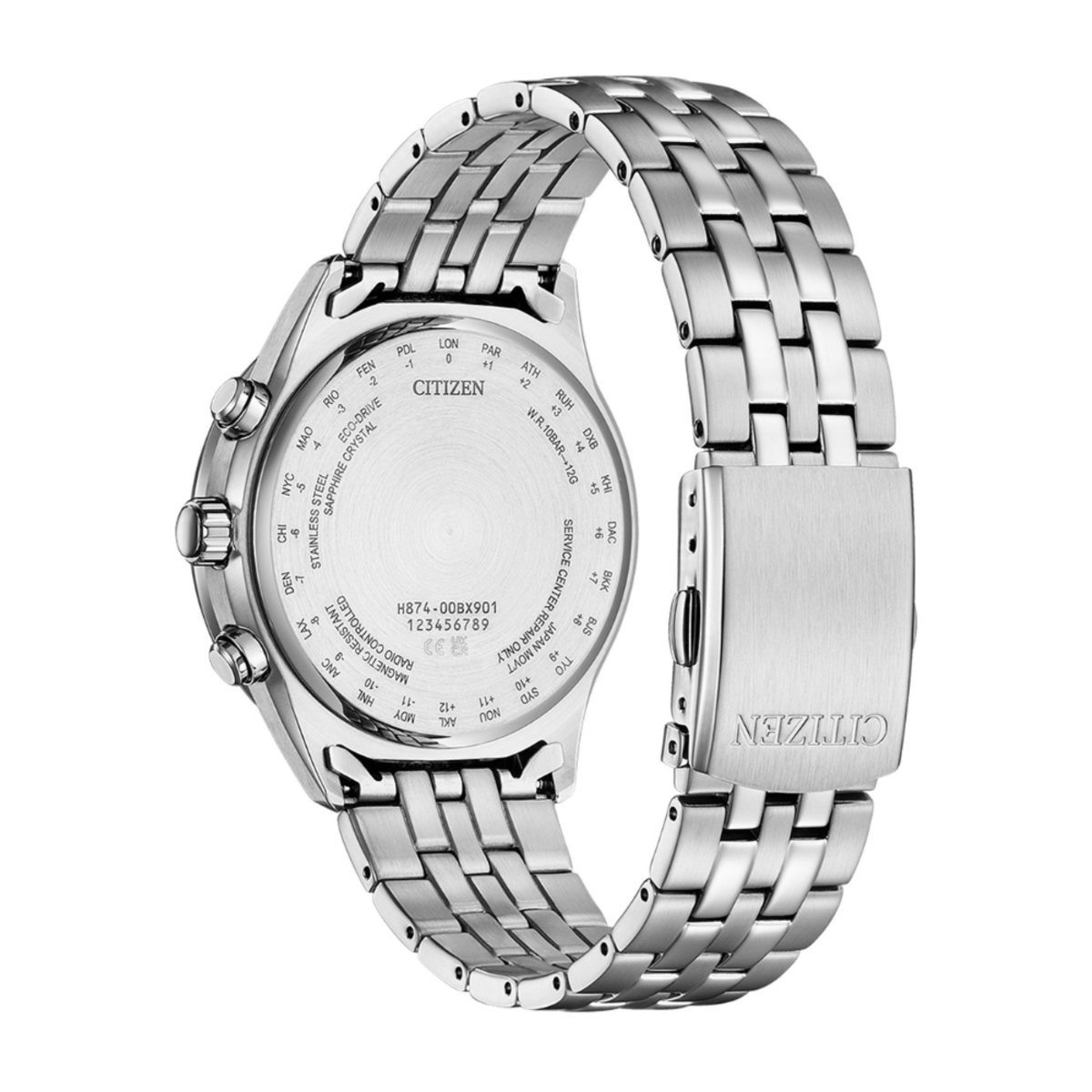 Citizen Eco-Drive x Radio-Controlled | BY1030-50L Moon Phase Blue Dial