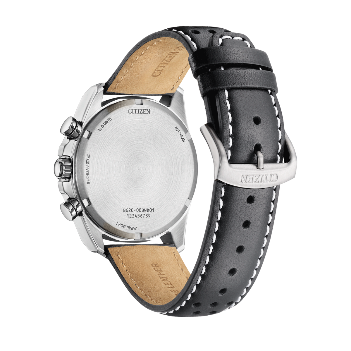 Citizen CA4640-09A Eco-Drive Chronograph: Sporty White Leather