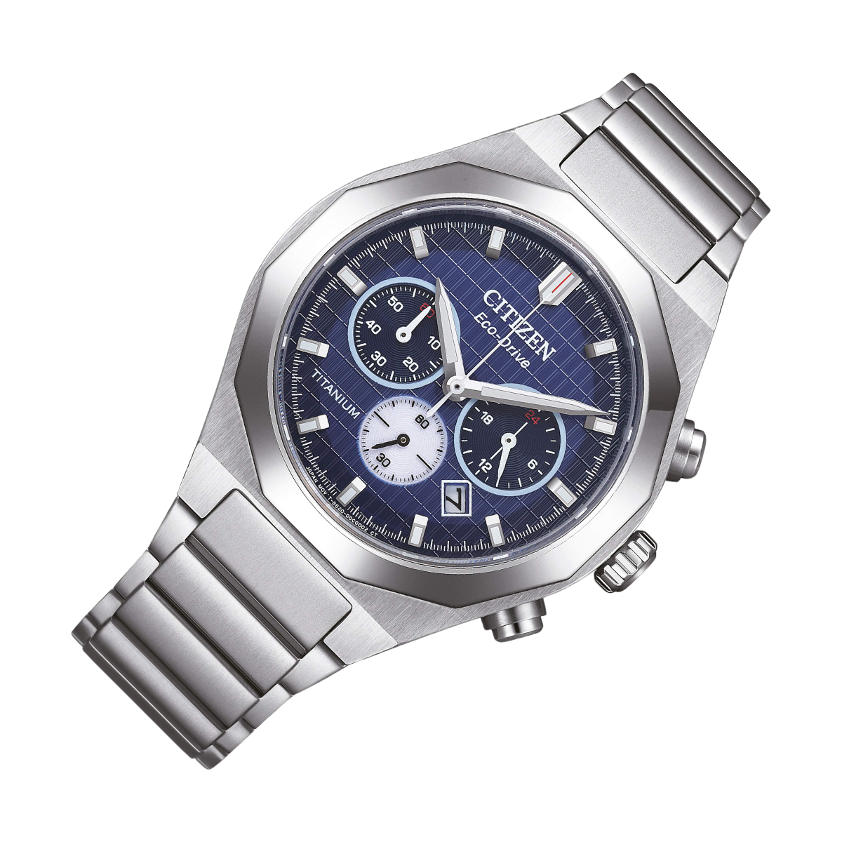 Citizen CA4691-59L CA4691 Zenshin Senkei Eco-Drive Super Titanium Blue Dial Watch