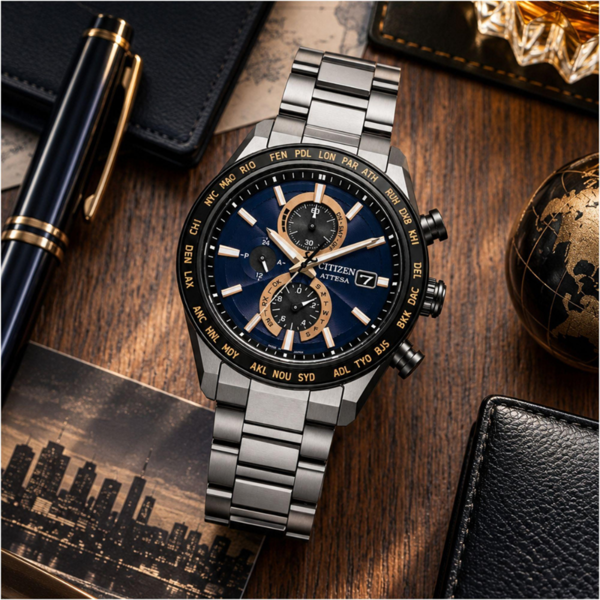 Citizen Attesa x Radio-Controlled Chronograph Watch AT8297-51L