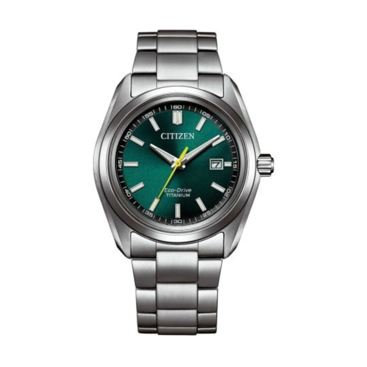 Citizen Eco-Drive Super Titanium Green Dial Men's Watch AW1900-50X