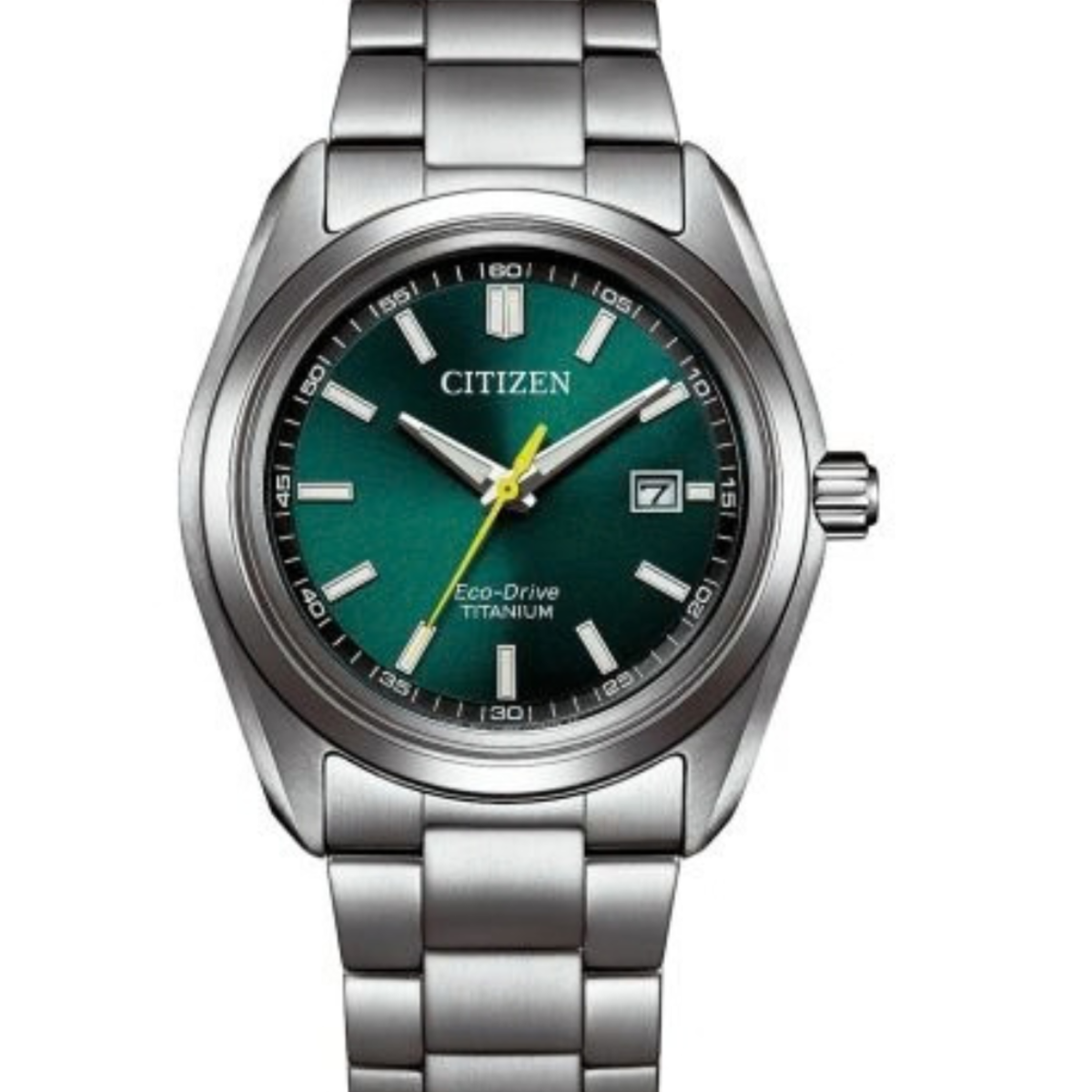 Citizen Eco-Drive Super Titanium Green Dial Men's Watch AW1900-50X