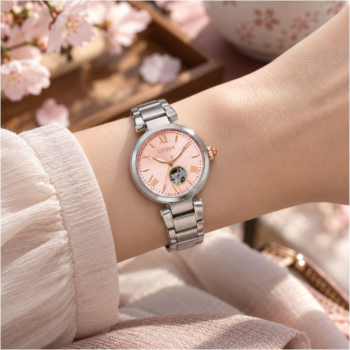 Citizen General Automatic Open-Heart Women's Watch PR1050-68W