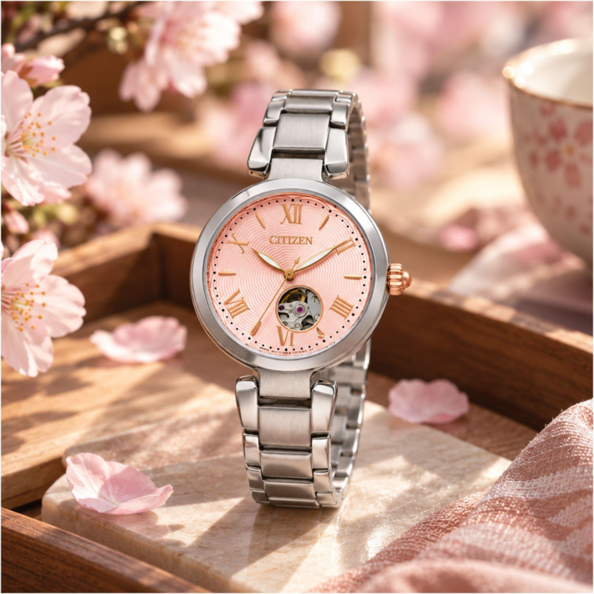 Citizen General Automatic Open-Heart Women's Watch PR1050-68W