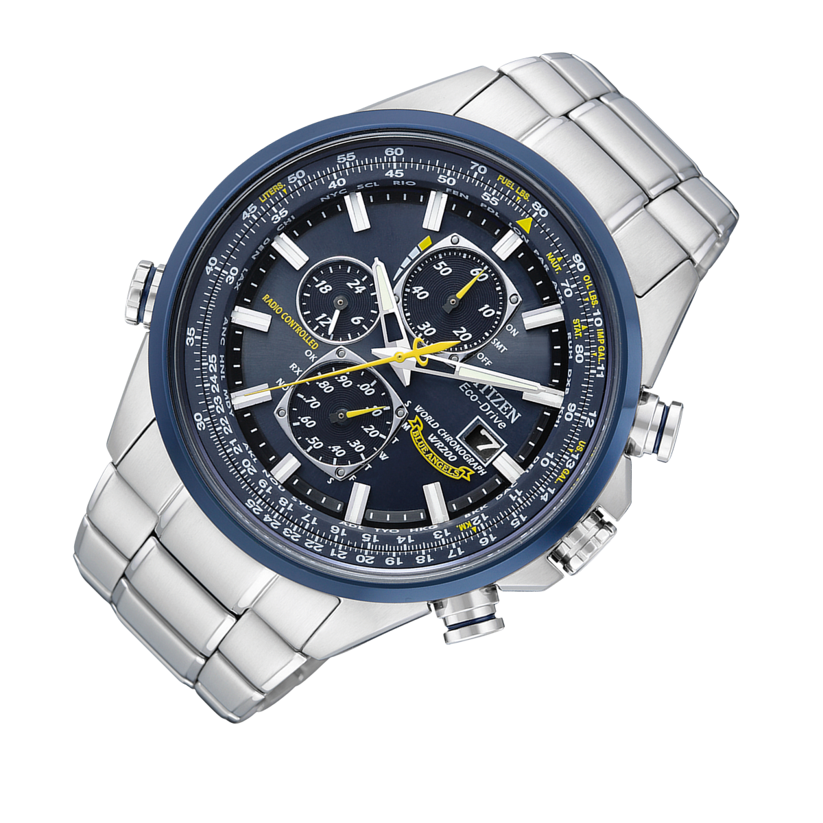Citizen Promaster AT8020-54L AT8020 Skyhawk " Blue Angel" Chronograph Eco-Drive Watch