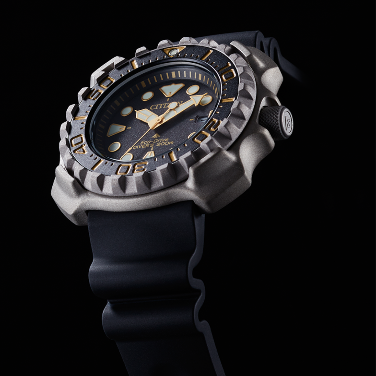 Citizen Promaster BN0220-16E BN0220 Eco-Drive Diver Black Dial Rubber Mens Watch