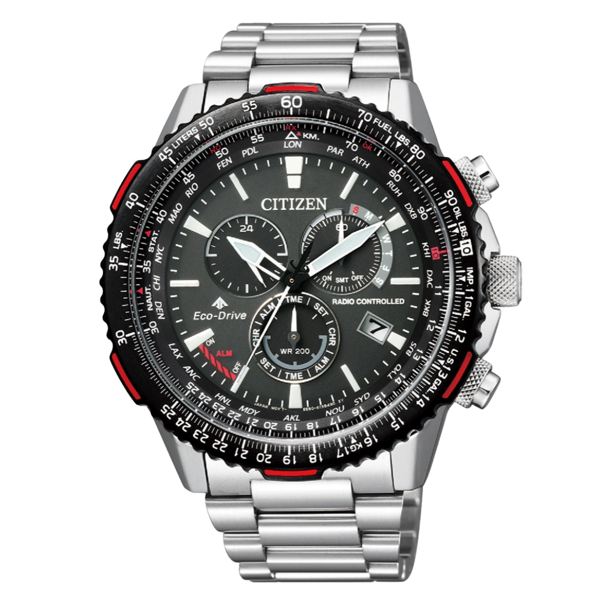 Citizen Promaster CB5001-57E CB5001 SKY Chronograph Black Dial Eco-Drive Mens Watch