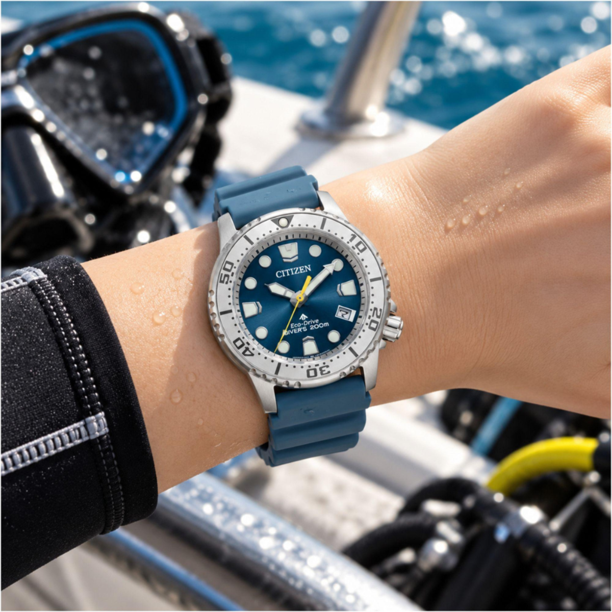Citizen Promaster Eco-Drive Mini Marine Women's Diver Watch EO2027-09L