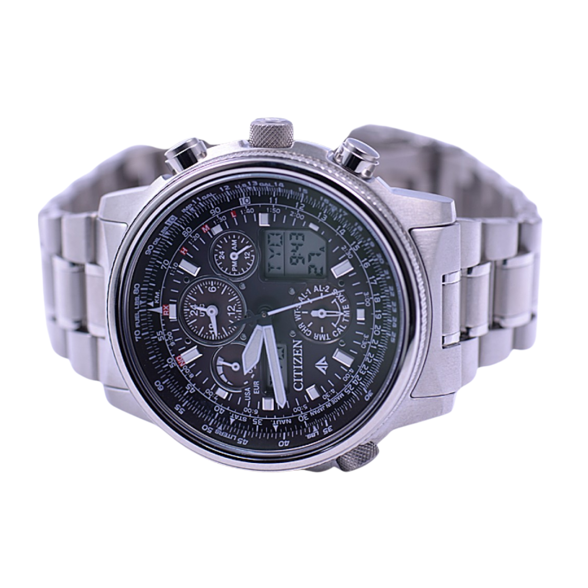 Citizen Promaster PMV65-2271 PMV65 Sky Chronograph Eco-Drive Titanium Mens Watch